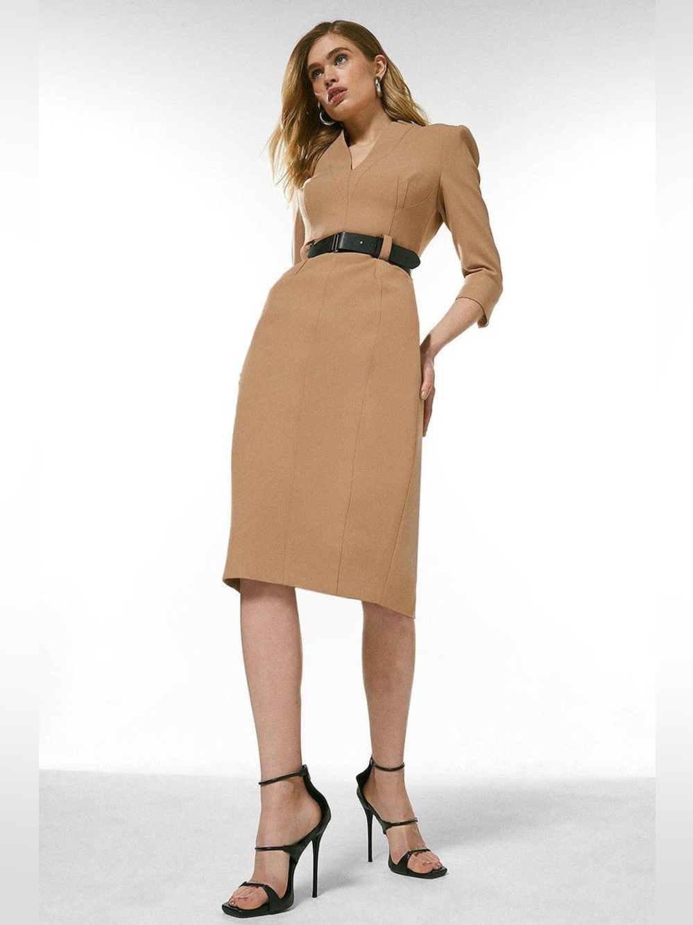 Karen Millen Camel Forever Dress (NWT) - Picture 2 of 8